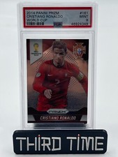 2014 Panini Prizm World Cup Soccer Cristiano Ronaldo Portugal PSA 9 MINT