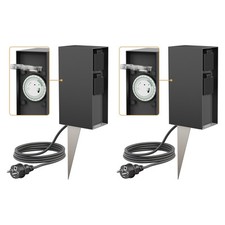 2x Colonne de prises de jardin