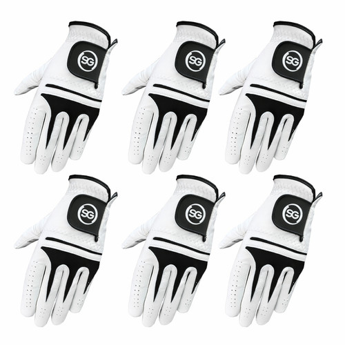 Hommes blanc cabretta golf - sg,