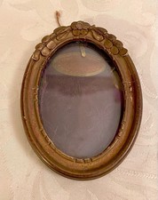 Petit Cadre Ancien Ovale En
