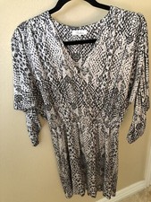 Parker Black-white Dinner Cocktail Flare XS Chic Mini Dress 