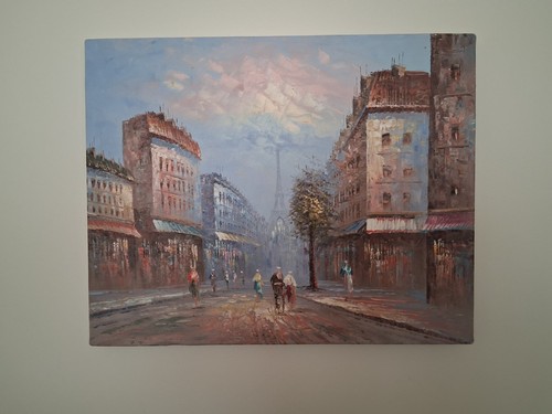 Peinture huile sur toile - à,