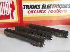 LAITON SNCF A RENOVER, A RESTAURER 3 VOITURES SAUCISSON LOCO DIFFUSION