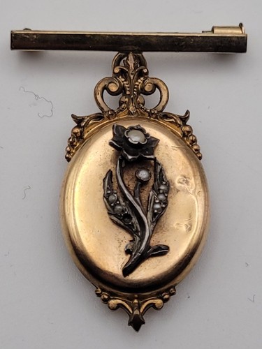 Broche pendentif porte photo - broche, porte-photo
