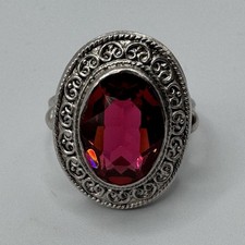 Jolie Bague ancienne Époque 1900 - argent massif Et Pierre