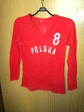 Maillot porté shirt worn match ancien POLSKA POLOGNE POLAND N° 8 VOLLEYBALL 70's