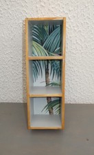 PETITE ETAGERE EN BOIS A DECORS DE PALMIERS