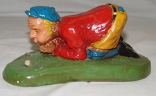 Golf Plaster Chalkware Vtg