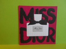 Carte publicitaire miss dior