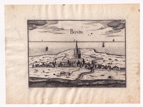 Carte xviie vue île - xviie,