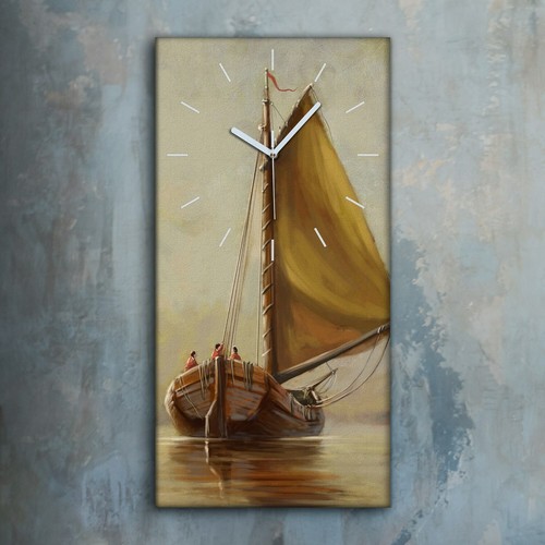 Horloge murale sur toile 30x60