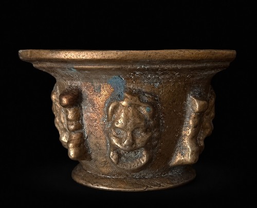 Mortier apothicaire bronze - mortier, d’apothicaire