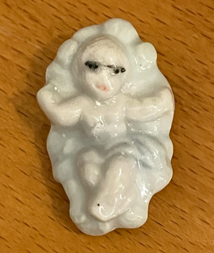 Rare grand fève jésus santon - rare,