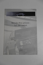Catalogue brochure publicité Mercedes-Benz 500 E Limited W124 RARE 1994 France