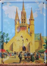 PLAQUE METAL vintage BRETAGNE
