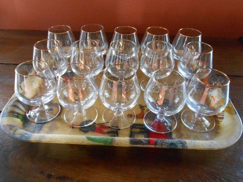 Verres cognac marqués - à,