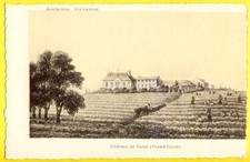 CPA Rare LITHO GRAVURE Ancienne GUYENNE CHÂTEAU de CANET Domaine Viticole PONTET