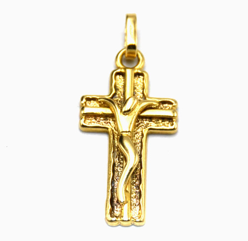 Pendentif croix jésus - croix, or