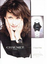 PUBLICITE ADVERTISING 027  2012  montre Class One Chaumet Sophie Marceau