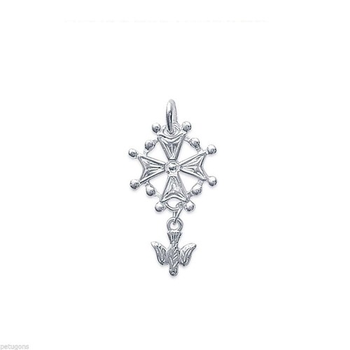 Pendentif croix huguenote - pendentif, "croix