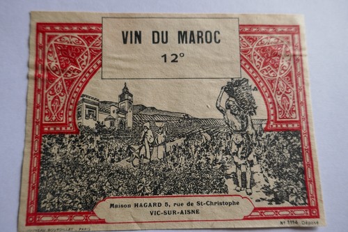 étiquette ancienne vin - ancienne, du