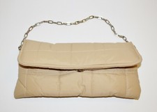  Murval Paris Small Handbag Clutch Quilted Gold Toned Hardware Handle