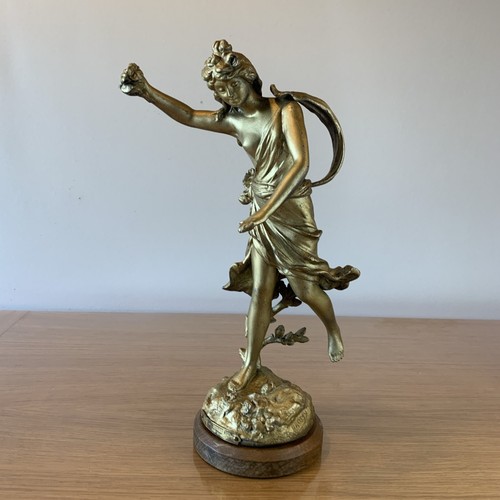 Statuette régule doré - statuette, en