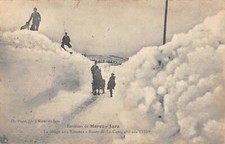 CPA 39 ENVIRONS DE MOREZ-JURA / LA NEIGE AUX ROUSSES / ROUTE DE LA CURE