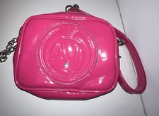 PETIT SAC A BANDOULIERE EN VERNIS ROSE ARMANI JEANS