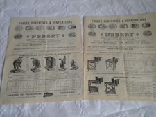 Vintage catalogue Blacksmiths forges and tools Hebert 1900 french