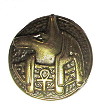 Badge broche oeil Oudjat Egypte métal coulé pins plaque vis métallique