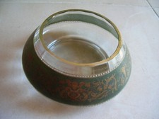 Bonbonnière pot émaillée en verre avec anges angelots et corne de 9,6 cm