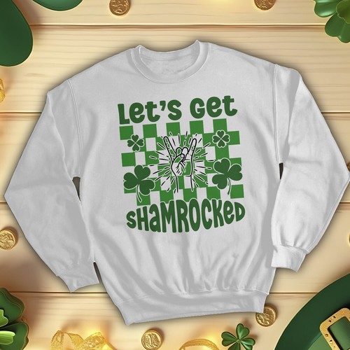 Pull sweat shirt shamrocked - pull, sweat-shirt
