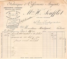 FACTURE  1912 FABRIQUE D