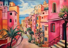 Affiche d'art mural paysage