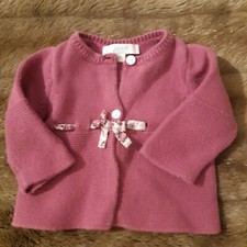 Vêtement bébé fille - Gilet  violet Jacadi 1 mois - Très bon état