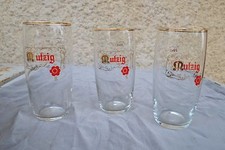 3 verres à bière anciens