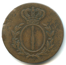 Allemagne , 2 pfenninge Friedrich Wilhelm III 1810 A n°4585