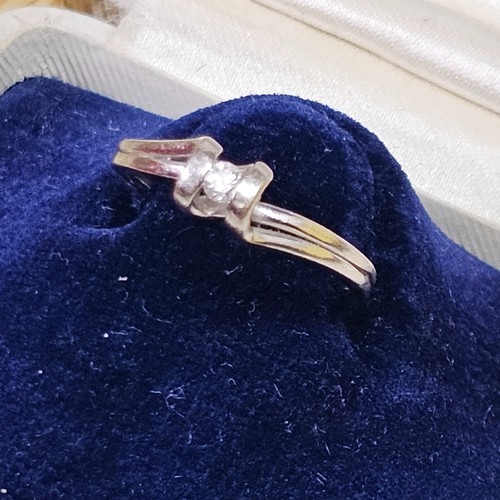 Bague solitaire blanc - solitaire,