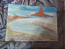 tableau ancien huile sur bois