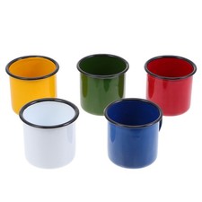 5 Pcs Mug Émaillé Vintage