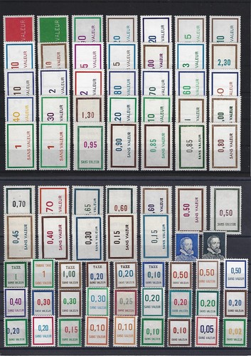 Timbres fictifs france - fictifs,