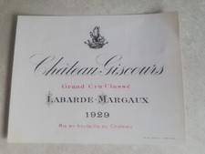 étiquette vin Château