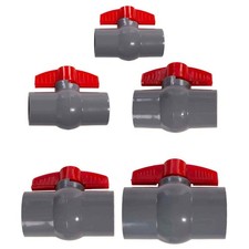 20 25 32 40 50mm Robinet à Bille PVC Haute Qualité Haute Qualité Rouge