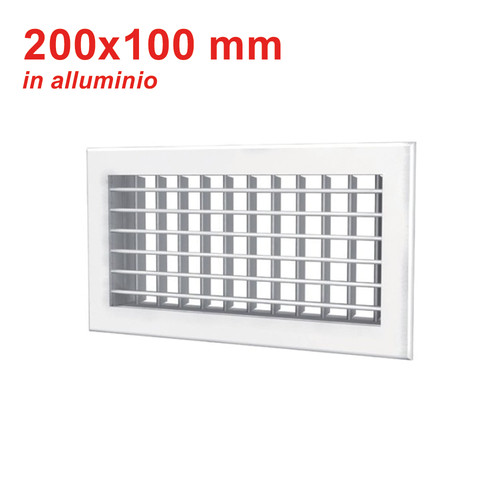 Grille soufflage alu blanc - soufflage,