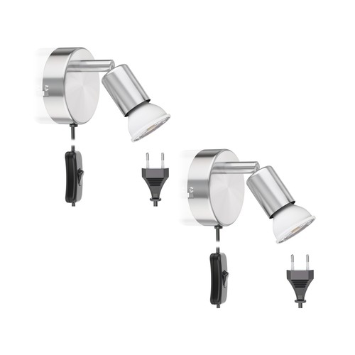Lampe lecture applique - 2x, de