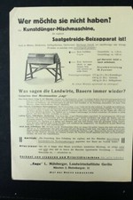 Ancien Imprimé Publicité Engrais Machine Position Mélangeur Munich