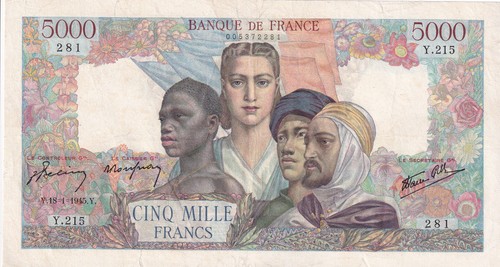 France 5000 francs - france,