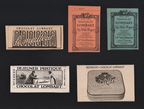 Lot pubs papier - de, 5