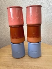 Lot 6 Pots De Yaourts En Terre Cuite Émaillée La Fermière 